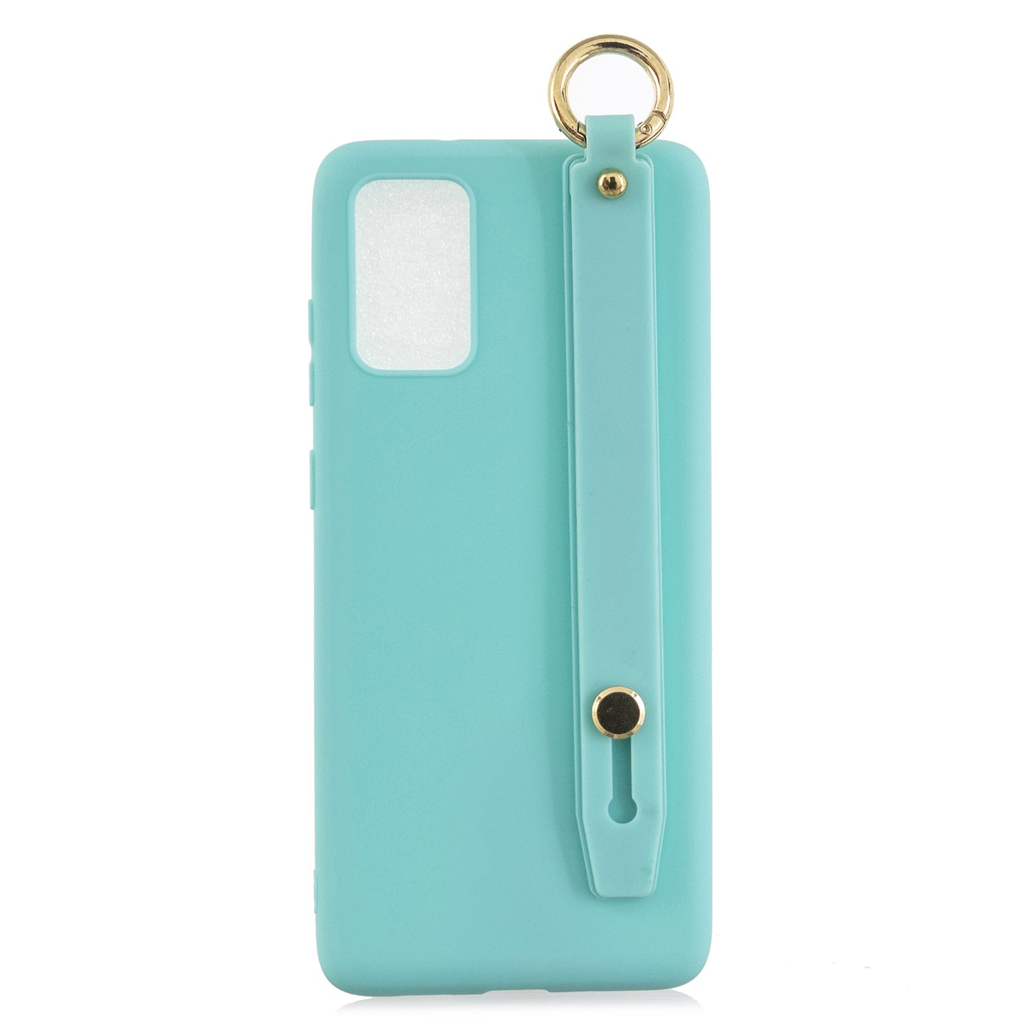 TPU Cell Phone Back Case with Wrist Strap Kickstand for Samsung Galaxy S20 Plus / S20 Plus 5G - Baby Blue TPU Cell Phone Back Case with Wrist Strap Kickstand for Samsung Galaxy S20 Plus / S20 Plus 5G - Baby Blue